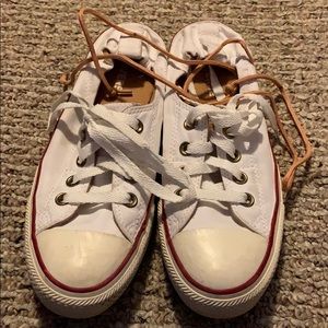White, size 8.5 converse all stars